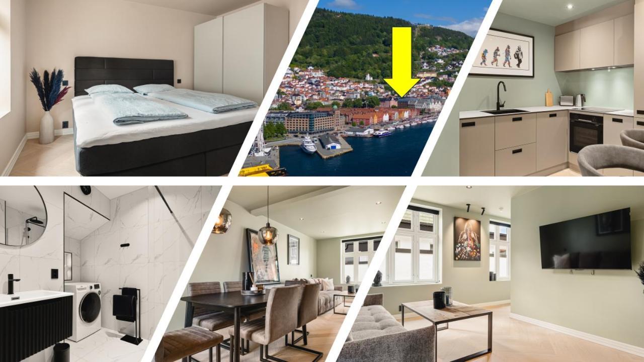 Bryggen // Floyen Living Apartment Берген Екстериор снимка